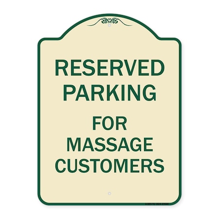 Signmission For Massage Customers Heavy-Gauge Aluminum Architectural Sign, TG-1824-23946 A-DES-TG-1824-23946